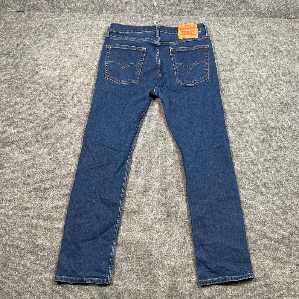 Levis 513 Slim Straight Jeans Mens 32x30 Blue Denim Dark Wash 08513-2924